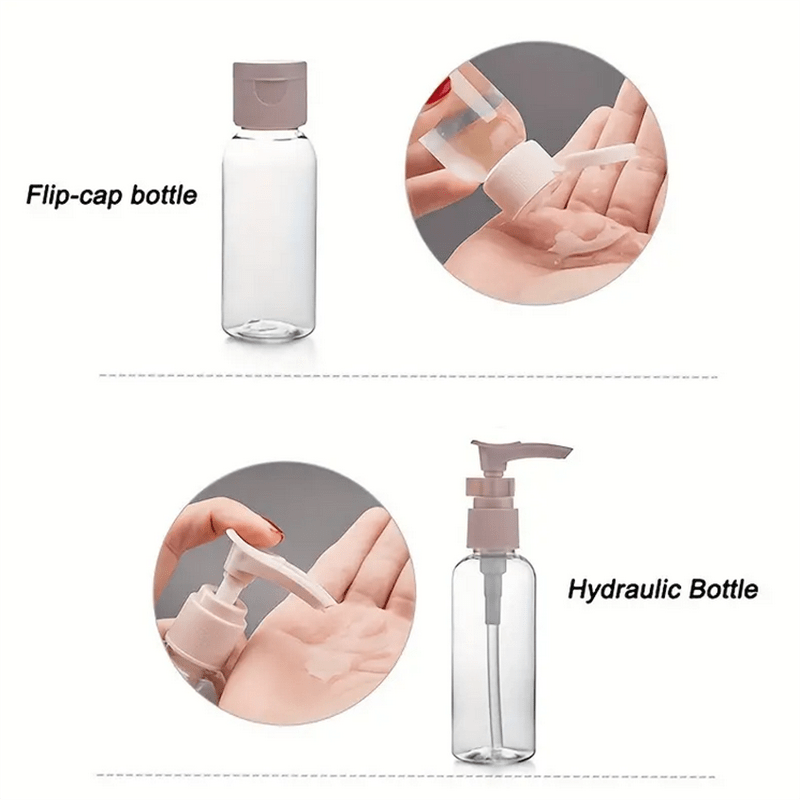 Travel Bottles Set Refillable Leak Proof Empty Containers - Temu