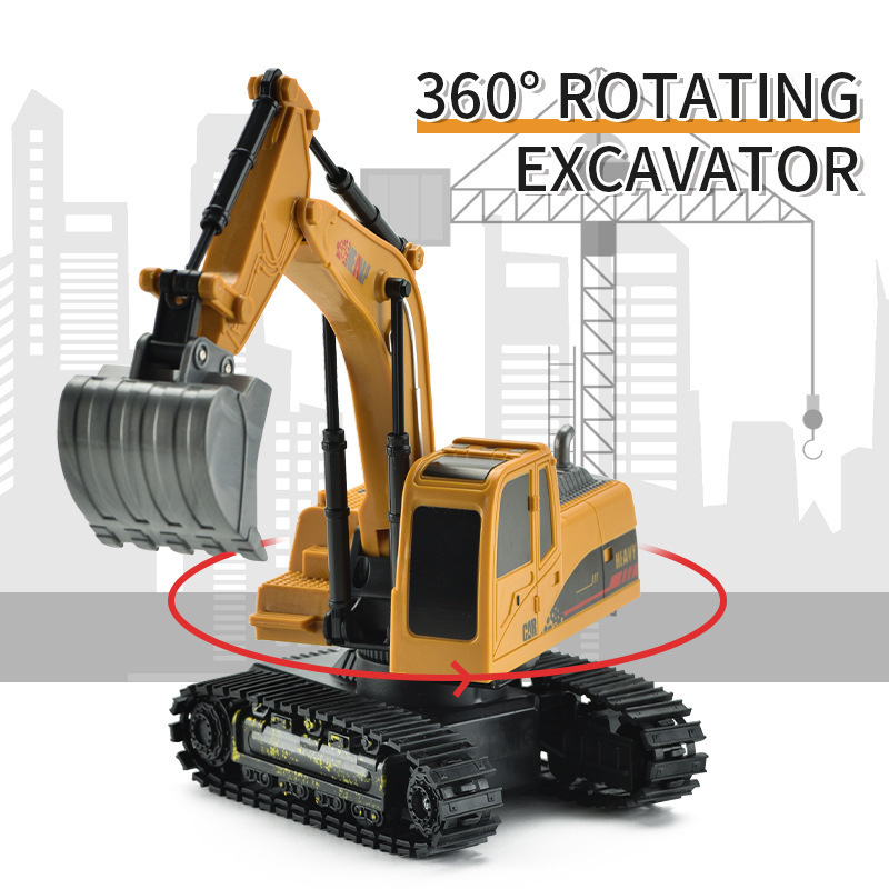 Remote Control Excavator Rc Engineering Vehicle 2.4ghz 5 Channels