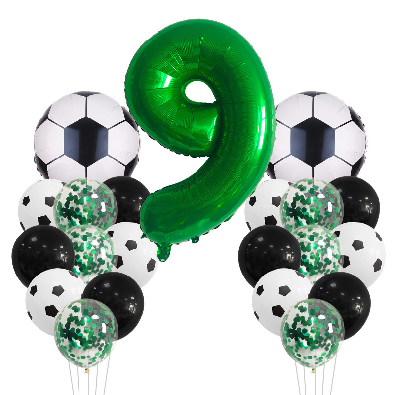 Ballons d'anniversaire verts - Birthday balloons