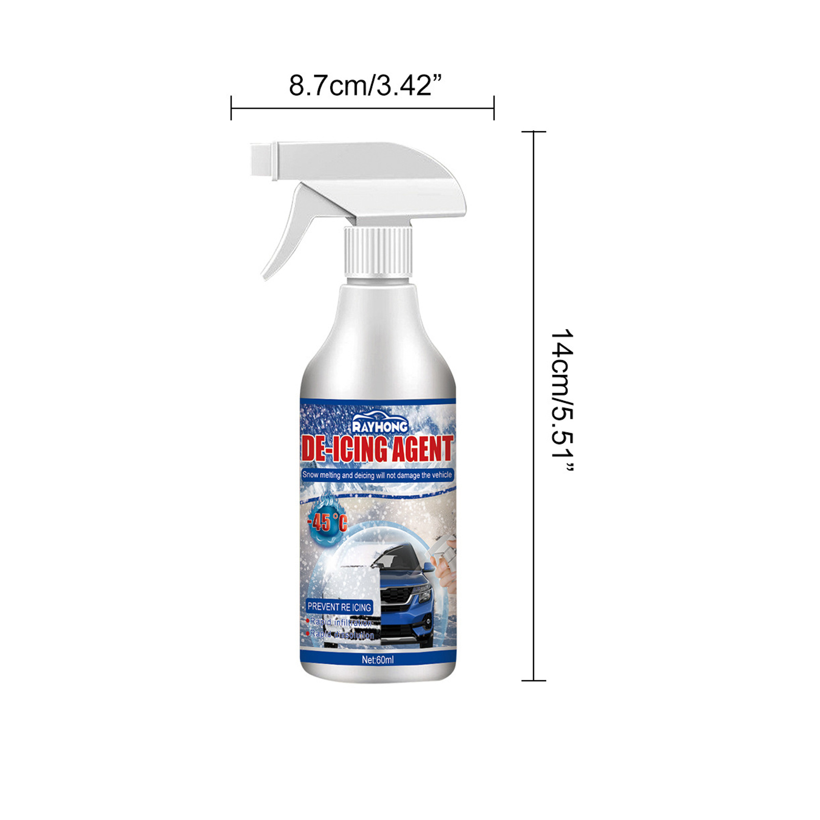 Rongxue Spray Deicer Does Not Damage The Car Paint, Quickly Melts Ice  Spray, Car Window Anti-icing, Defrosting, And Frost-proof - Temu United  Kingdom