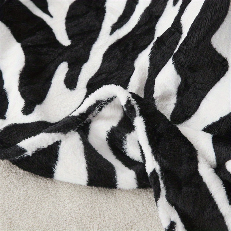 Throw Blanket Zebra Print Blanket Warm Cozy Soft Blanket Temu France