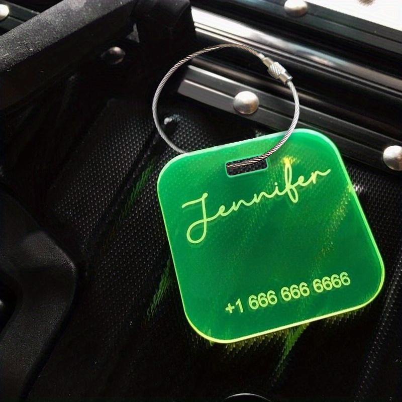 Luggage Tags Luggage Tag Personalized Diaper Bag Tag Wedding Bridesmaid  Holiday Engraved Travel Gift Bag Tag - Temu