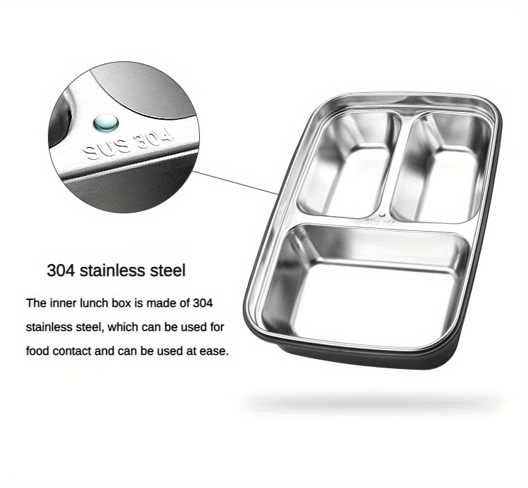 Fiambrera de acero inoxidable 650 con dibujos animados para niños, caja  Bento a prueba de fugas, contenedor de alimentos para escuela y oficina,  304 ml - AliExpress