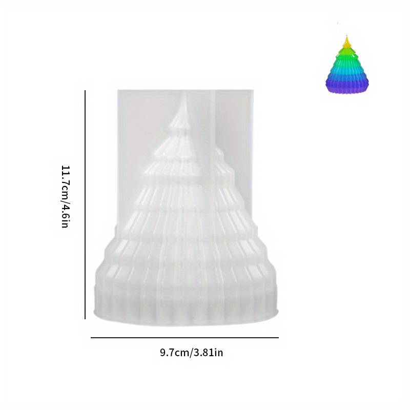  VUTEHO Large Christmas Tree Candle Molds Silicone, Origami  Christmas Tree Shape Candle Molds, 3D Christmas Candle Molds for Candle  Making, Tree Shape Silicone Molds for Christmas Gifts Home Decor 4.3