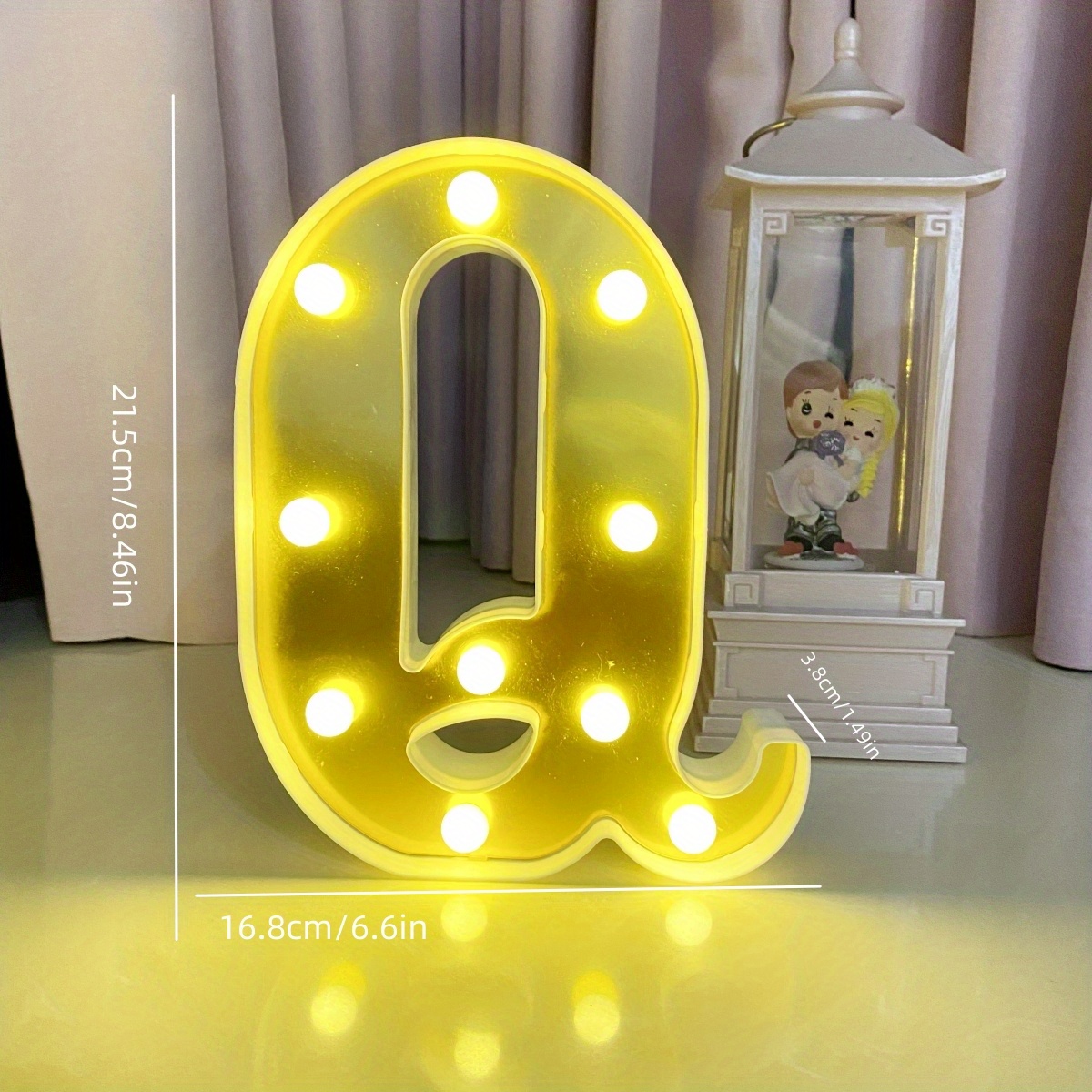 Regenboghorn Alphabet Bar Led Light Letter Lampe décorative