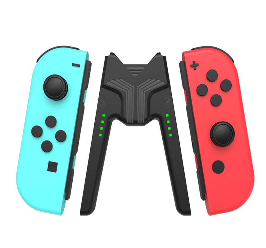 * Switch用のJoy-Conハンドルゲームコントローラーグリップ充電ステーションを備えたAolion充電グリップブラケット