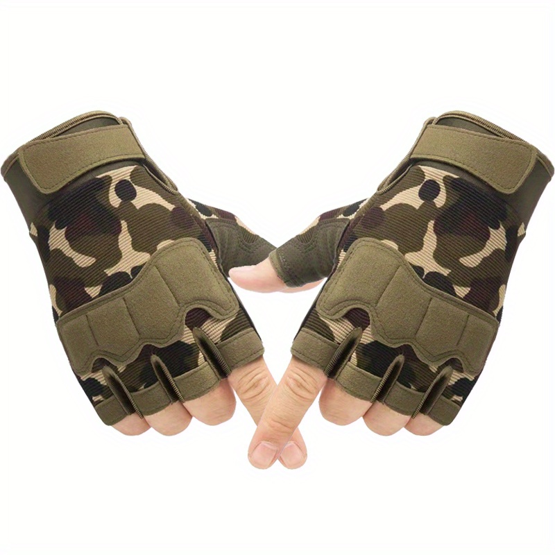 Guantes militares tácticos para hombre, manoplas de camuflaje