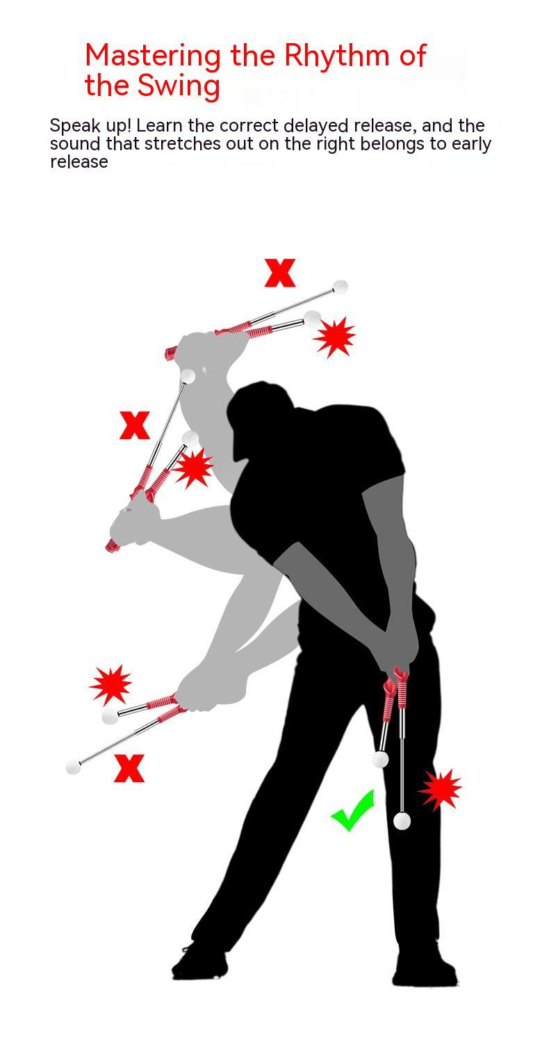 Golf Telescopic Swing Practice Device Golf Swing Trainer Temu