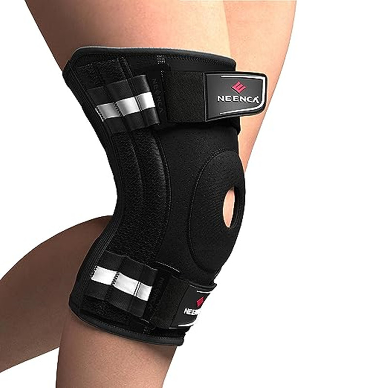 Rodillera con estabilizadores laterales, soporte de rodilla ajustable para  hombres y mujeres para dolor de rodilla de desgarro de menisco