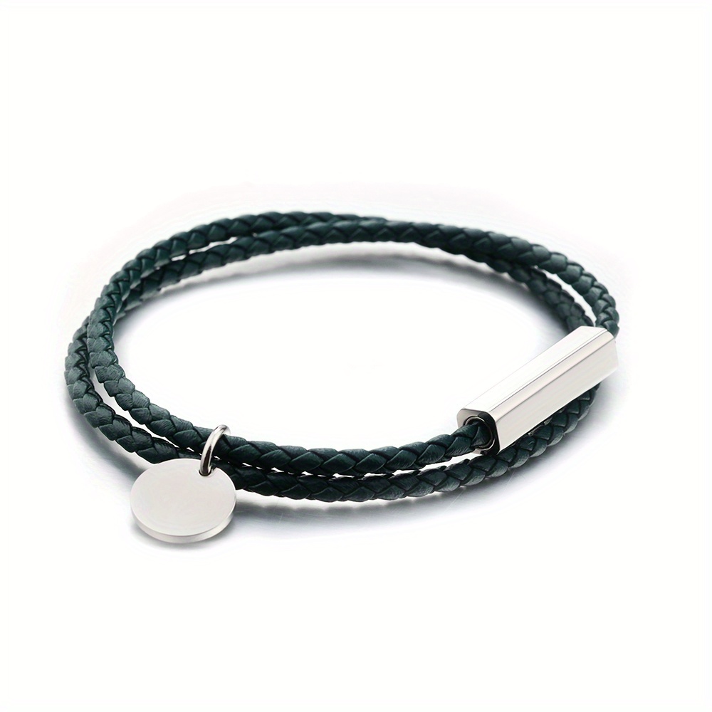 Couples Bracelets Morse Code Handmade Ropes Braided Magnet - Temu