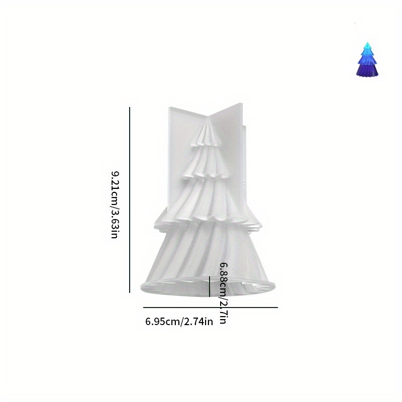  VUTEHO Large Christmas Tree Candle Molds Silicone, Origami  Christmas Tree Shape Candle Molds, 3D Christmas Candle Molds for Candle  Making, Tree Shape Silicone Molds for Christmas Gifts Home Decor 4.3