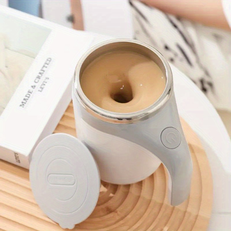 Automatic Mixer Cup Multi-functional Electric Coffee Cup Lazy Man Rotating  Magnetic Stainless Steel Cup Of Milk Cup Mark Cup - Temu