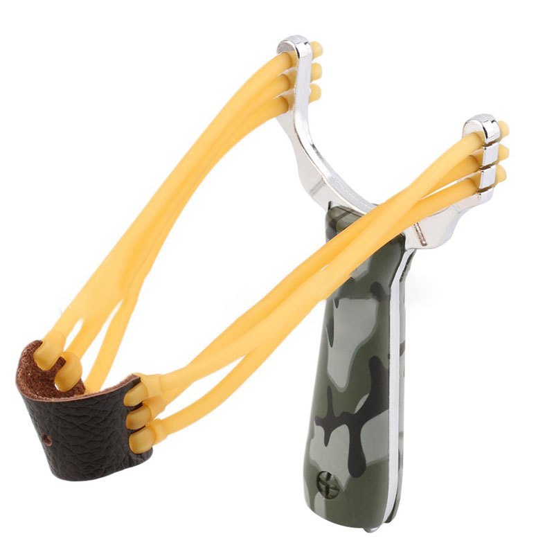 Professional Zinc Alloy Slingshots With Camo Handle, Outdoor Shooting ...