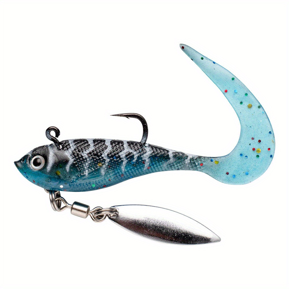 Sequins Fishing Lure Soft Spinning Swimbait Artificial Bass - Temu