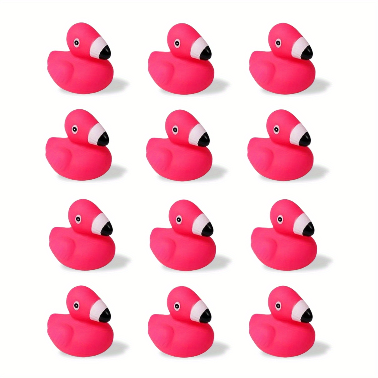 Honoson Flamingo Rubber Duckies Bulk Pink Flamingos Bath Toys Floating  Squeak