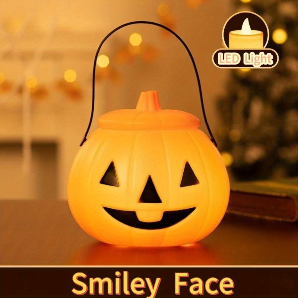 Light Up Pumpkin Candy Bag