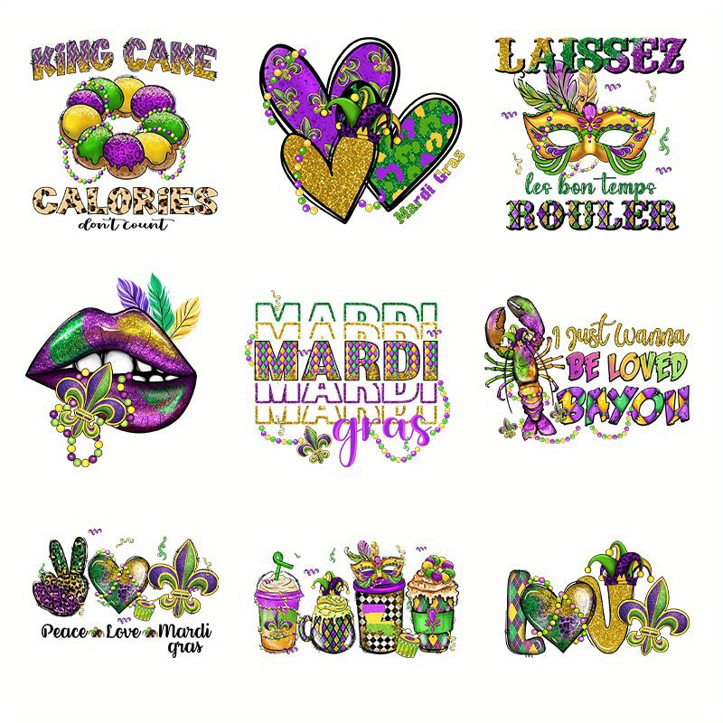 Mardi Gras Stickers