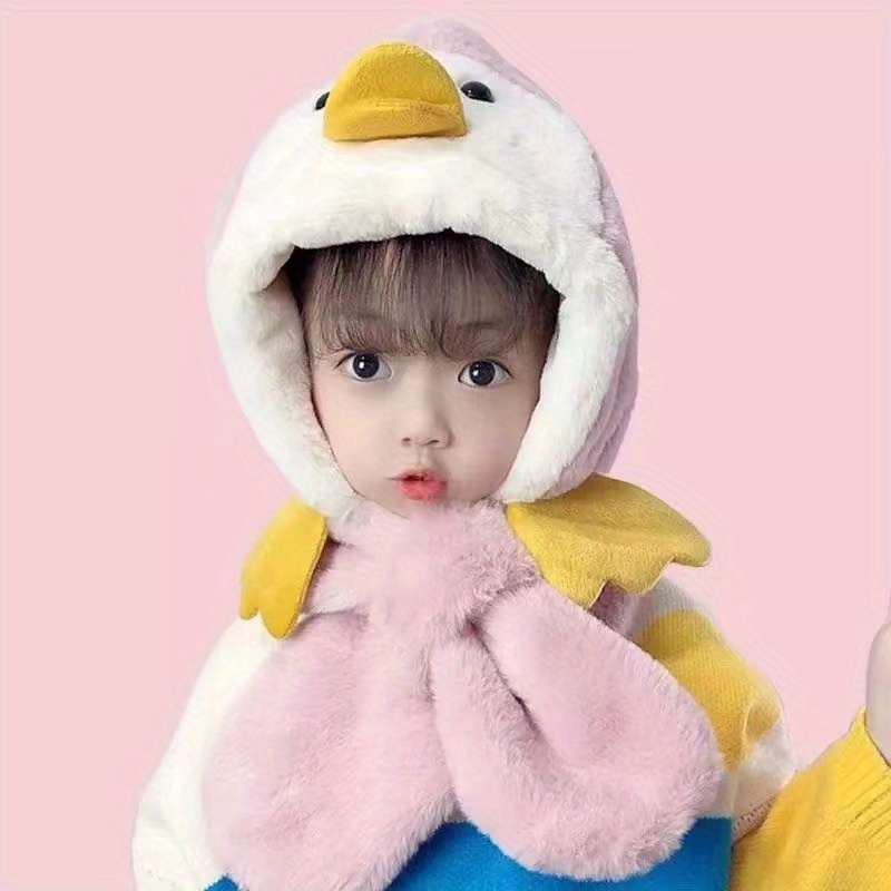 Winter Children's Warm Cute Cartoon Hat Plush Thickened Boys - Temu