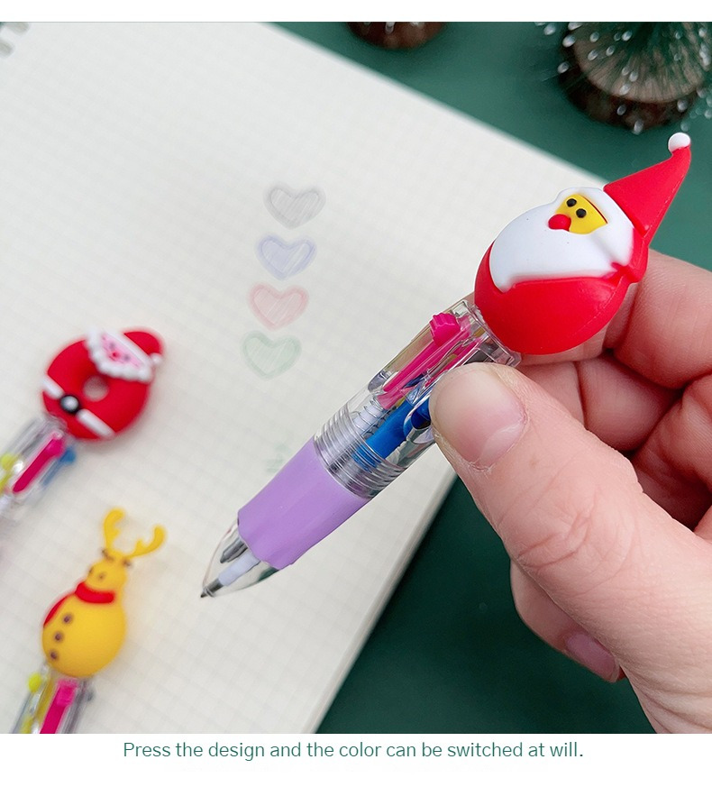 Stylo de Noël pour Enfants, stylos à Encre Neutre Dessin animé Fournitures  de Papeterie, Cadeaux de fête de Vacances pour Noël Thanksgiving Nouvel an  Anniversaires Retrouvailles