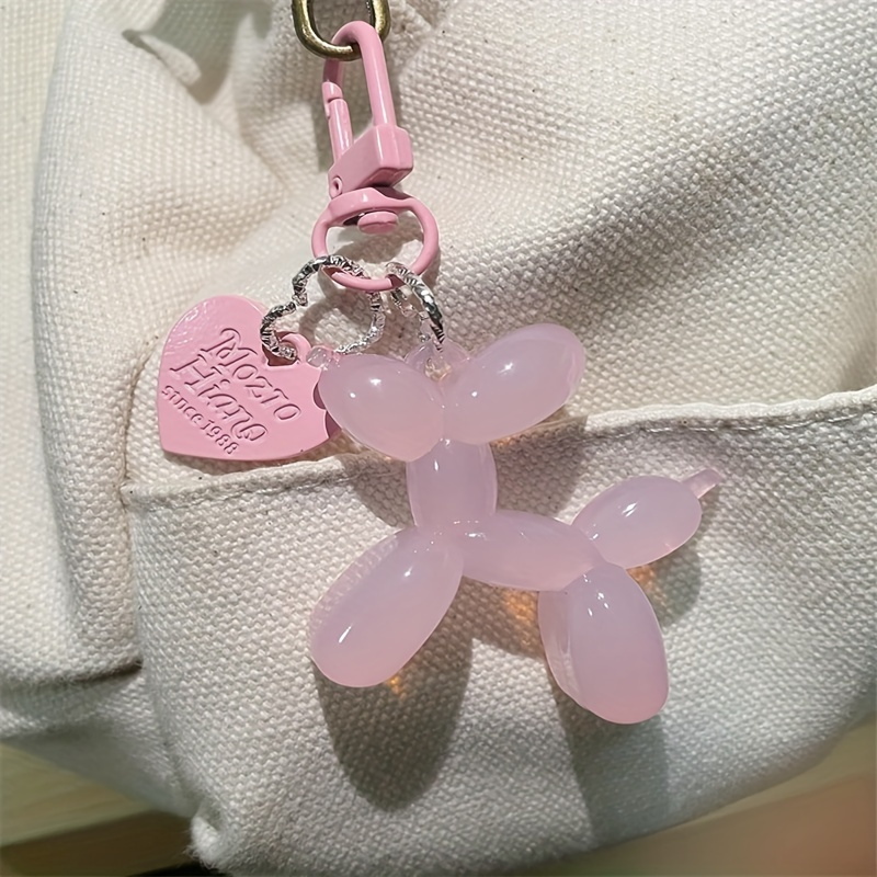 1pc Jelly Balloon Dog Keychain Cute Acrylic Keychain Bag Purse Accessories,Blue,$1.49,Temu