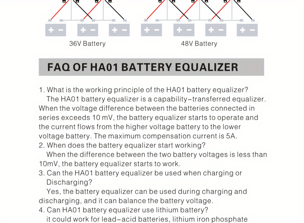 Angui Ha01 Battery Equalizer 2 X 12v Flood Agm Lead Acid - Temu