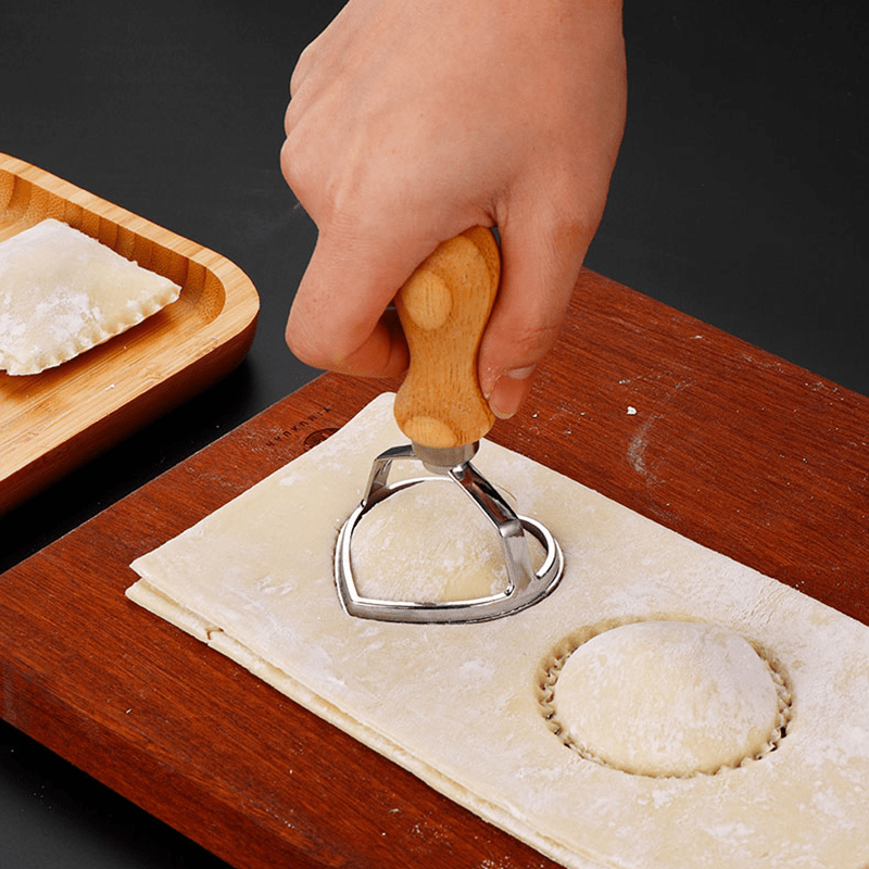 Cookie Cutter Alloy Biscuit Mold Wooden Handle Cookie Temu