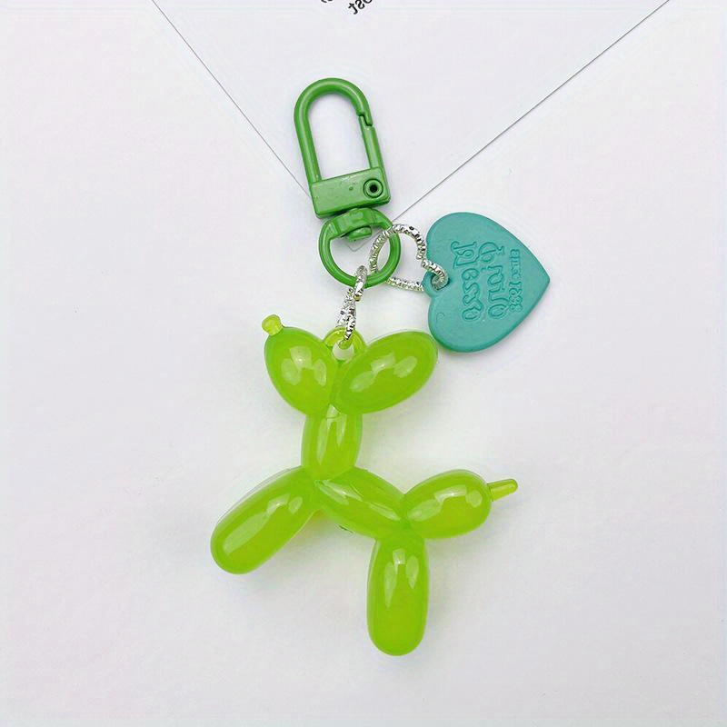 1pc Jelly Balloon Dog Keychain Cute Acrylic Keychain Bag Purse Accessories,$1.49,Green,Temu