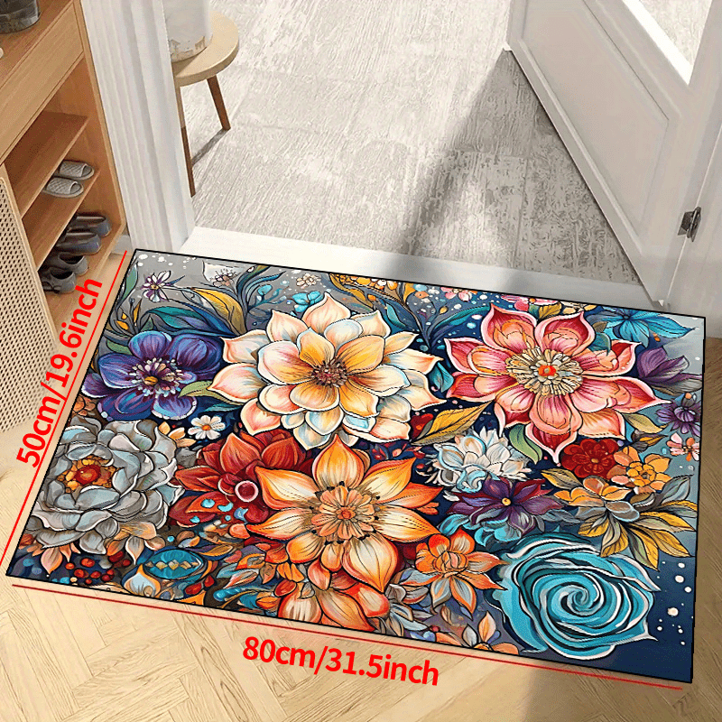 4/8pcs Durable Area Rug With Carpet Stickers, Non-slip Anti-drill Rug Pad,  Washable Rug Tape For Hardwood Floors, Tile Floors, Home Decor, Room Decor