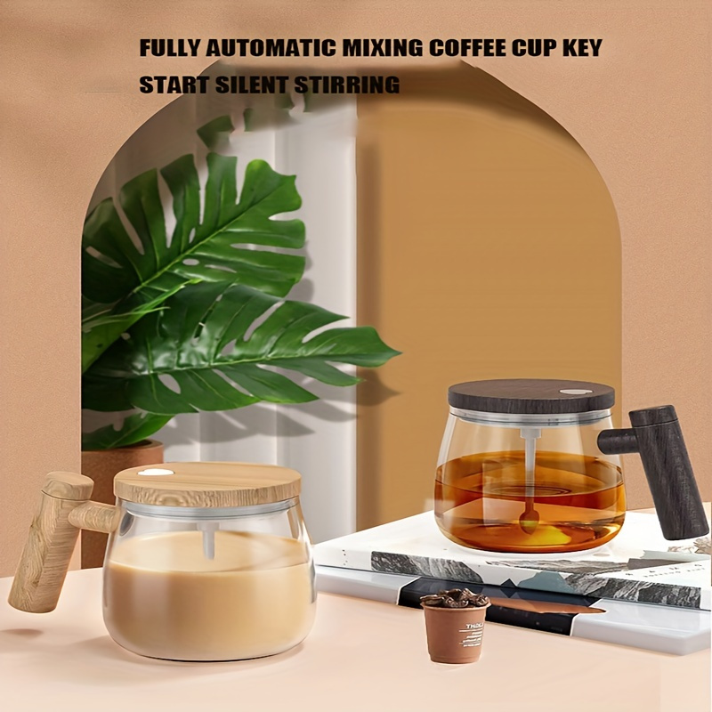 Portable Electric Mixer Coffee Pot Full Automatic Mixer Cup Portable  Electric Mixer Coffee Cup Office Glass Liner Mug - Temu