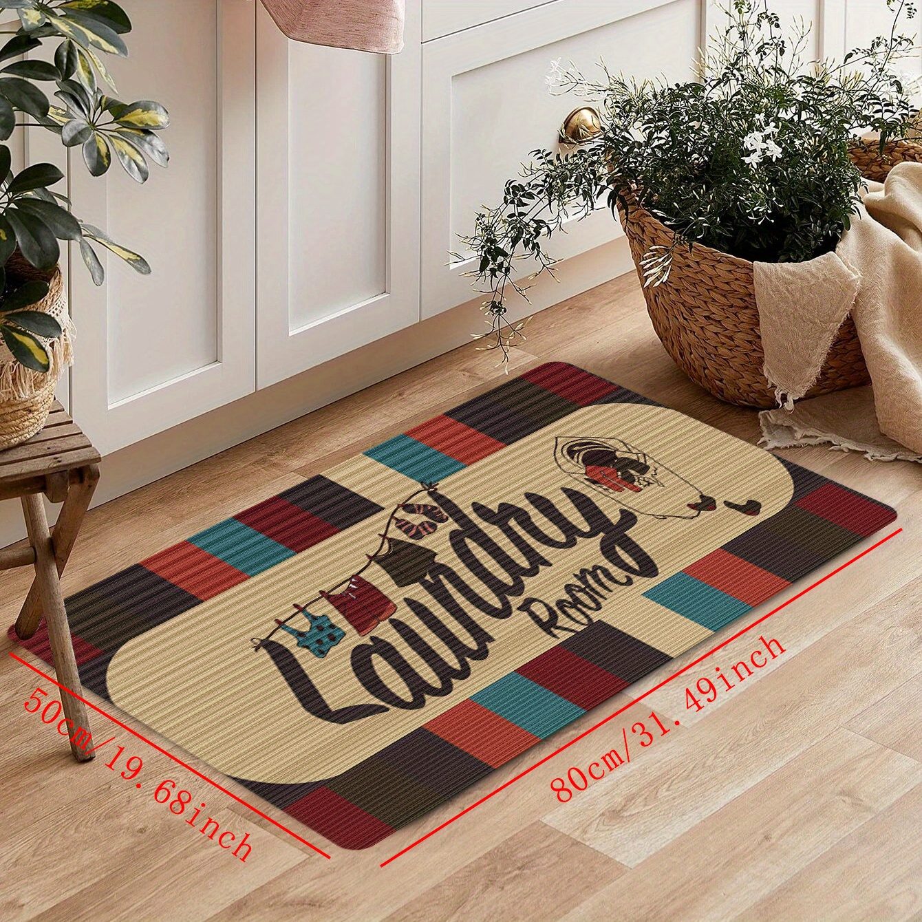 Entrance Mat Non-Slip Door Mat, 50 X 80Cm Soft Doormat Machine