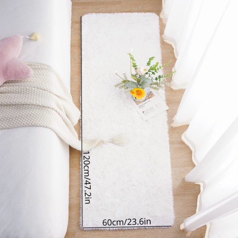 TEMU Alfombra de Área Blanca Ultra- - Grande, Esponjosa y Antideslizante para Dormitorio, , Sala de Juegos y Decoración de Comedor, Alfombras para ,