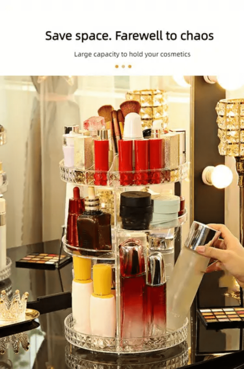 360 Grados Giratorio Organizador Maquillaje Baño Ajustable - Temu
