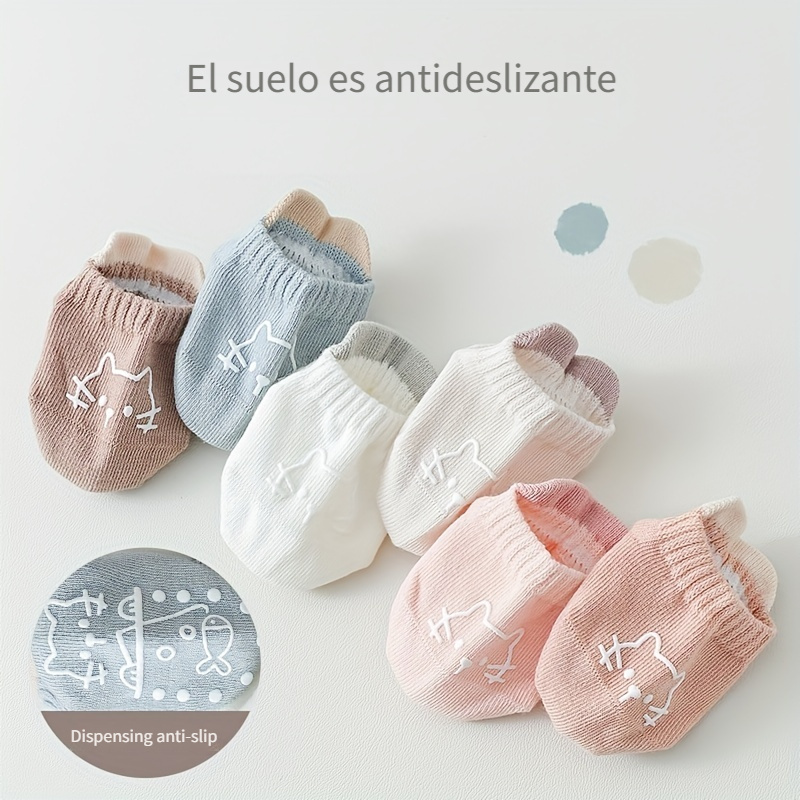 Calcetines Antideslizantes Para Bebés Calcetines Tobilleros - Temu