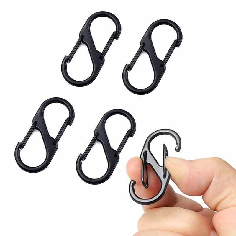 10PCS Zinc Alloy Sp Clip Round Carabiner- Round Snap Sp Key Buckle  Organizing Accessory/Metal Holder