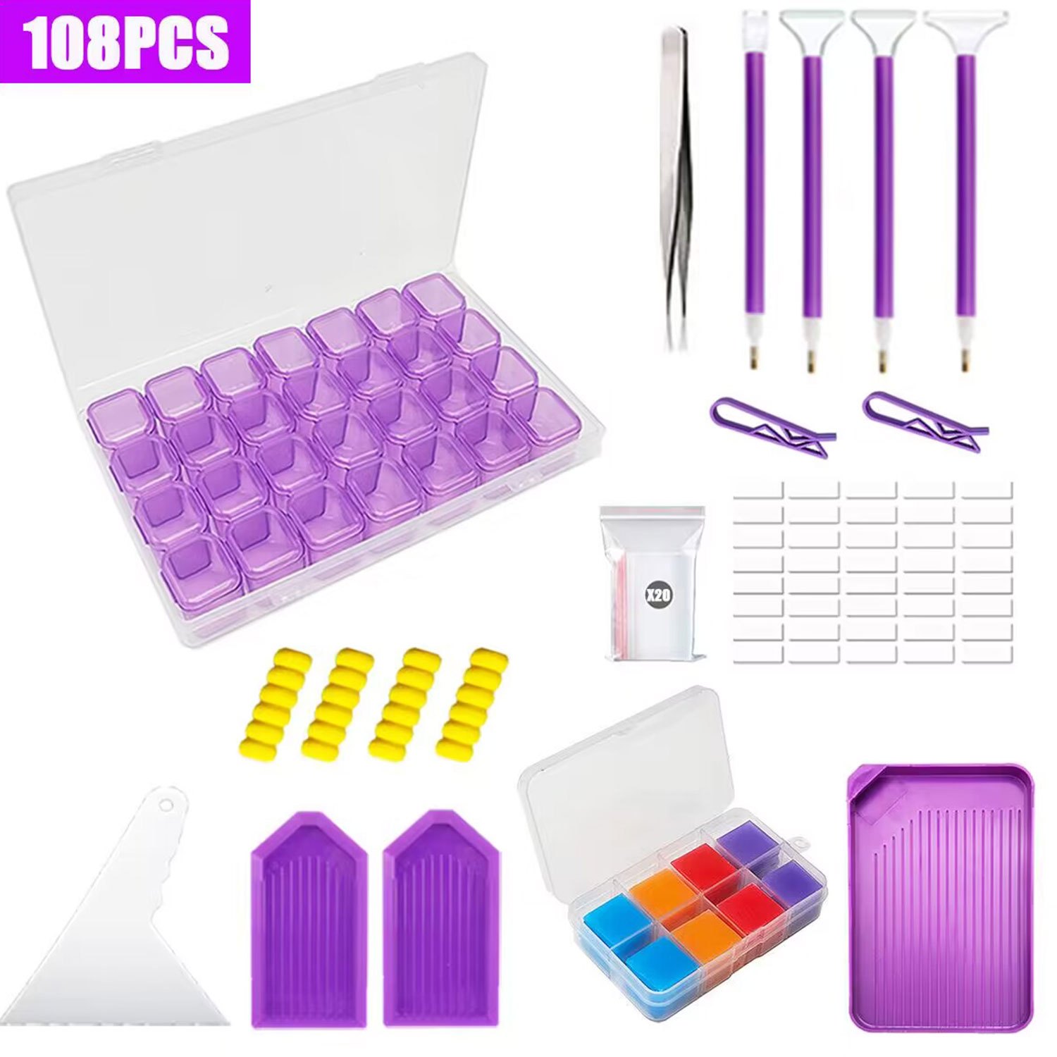 5d Diy Diamond Painting Tools And Accessories Kits With - Temu