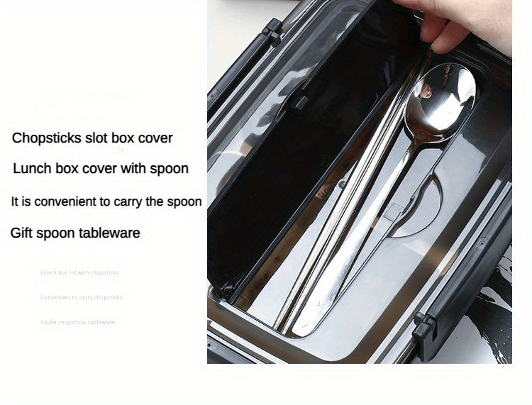 Fiambrera hermética de acero inoxidable de 5 compartimentos, cajas Bento,  contenedor de sopa, vajilla escolar (bl Hy YONGSHENG 8390612003752