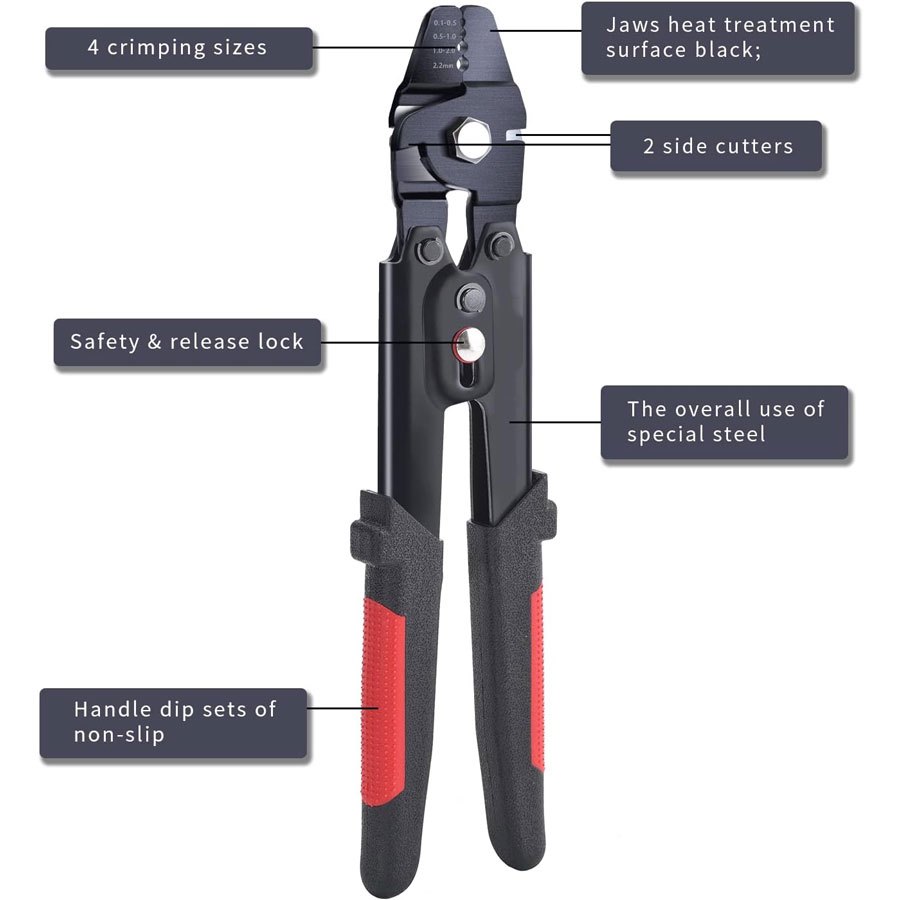 Wire Rope Crimping Tool Swager Crimper Fishing Lines - Temu United Kingdom
