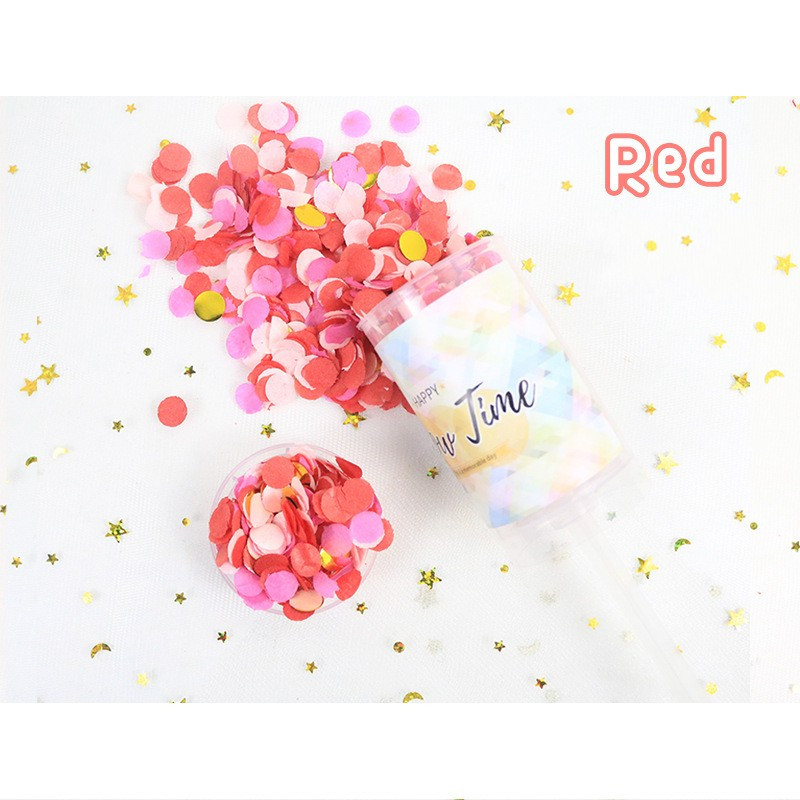 5pcs Empty Confetti Popper Flower Paper Confetti Push Weddings Party Cake P  ^~