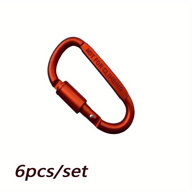 D Buckle Aluminum Alloy Key Chain for Travel and Camping