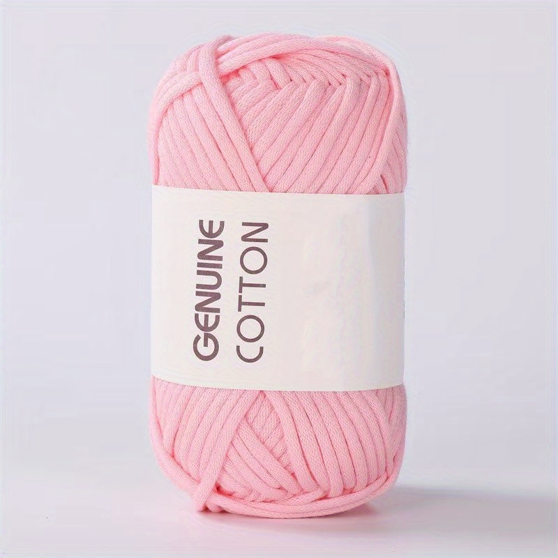  3PCS 150g Beginners Flesh Pink Yarn for Crocheting and  Knitting,260 Yards Cotton Nylon Blend Yarn for Hand DIY Bag Basket Dolls  and Cushion
