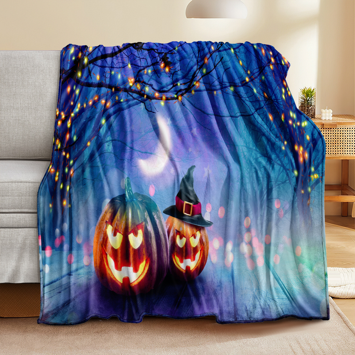 Halloween best sale throw blankets