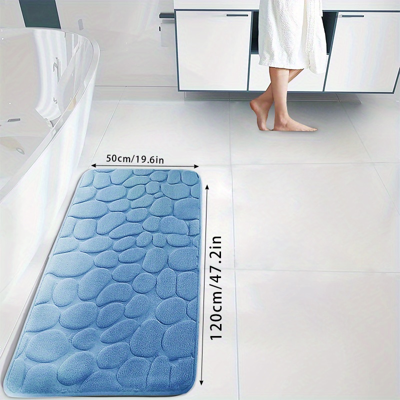 Memory Foam Bath Mat, Embossed Pebble Comfortable Floor Rug, Super  Absorbent Thick Anti-skid Bathroom Floor Carpet, Machine Washable Easier To  Dry Mat, Bathroom Accessories & Decor - Temu France