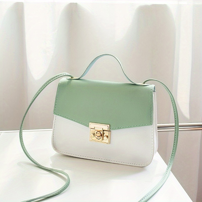 Girls Square Shoulder Bag Casual Handbag Versatile Diagonal Bag