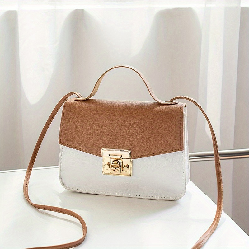 Girls Square Shoulder Bag Casual Handbag Versatile Diagonal Bag