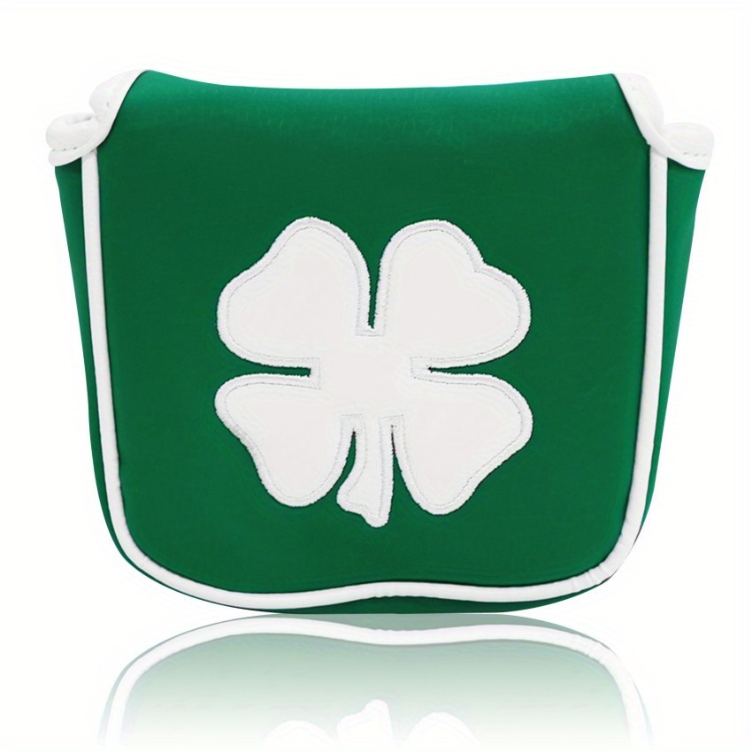 American Flag Four Leaf Clover Design Golf Putter Head Cover