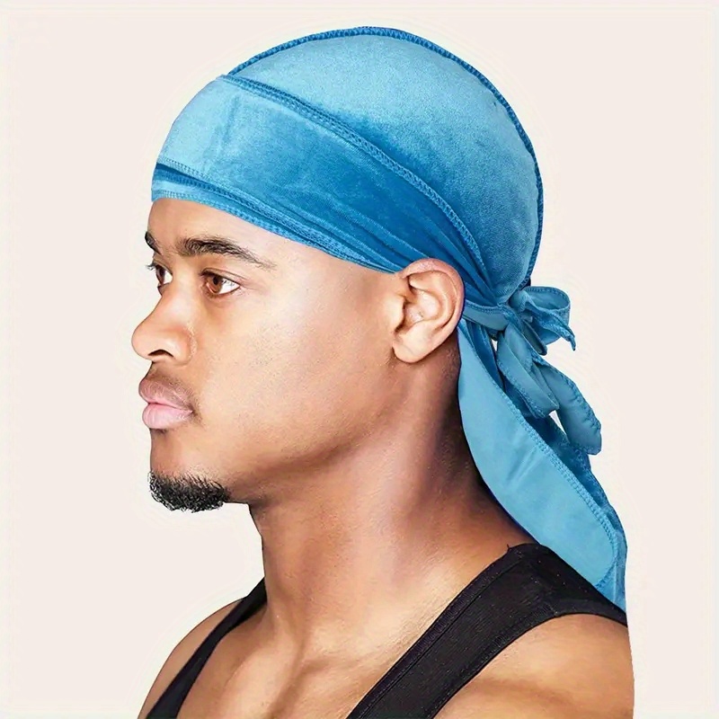 Velvet DuRag Navy Blue Premium Quality