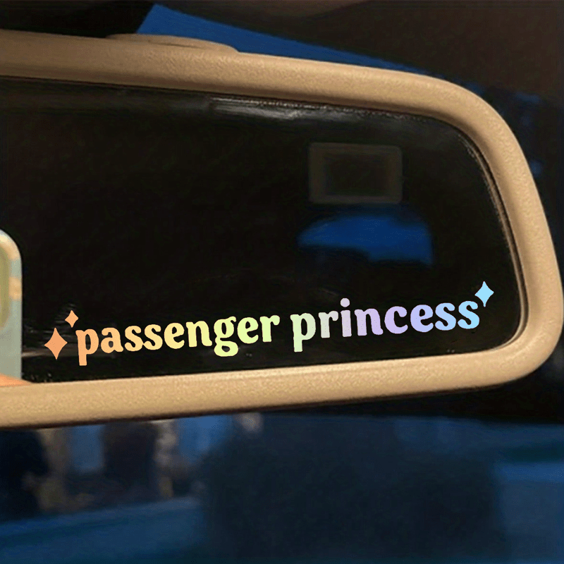Auto Passagier Prinzessin Aufkleber LKW Auto Zubehör wasserdichte Auto  Aufkleber Auto Spiegel Aufkleber niedlichen lustigen Seite
