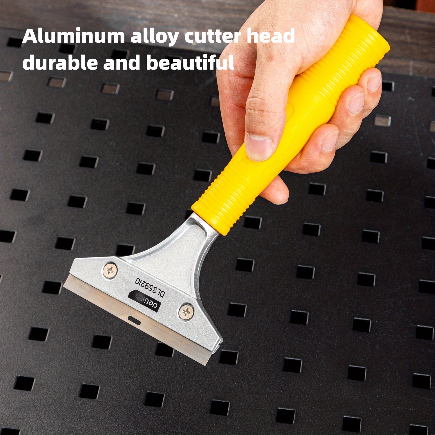 Deli Scraper Stainless Steel Tool Spealloy Paint Scraper Taping Knife Putty  Knife Paint Scraper Hammer Head Soft Grip Handle For Glass Clean Paint And  Old Label Decal Sticker Remover Stove Top Scraper