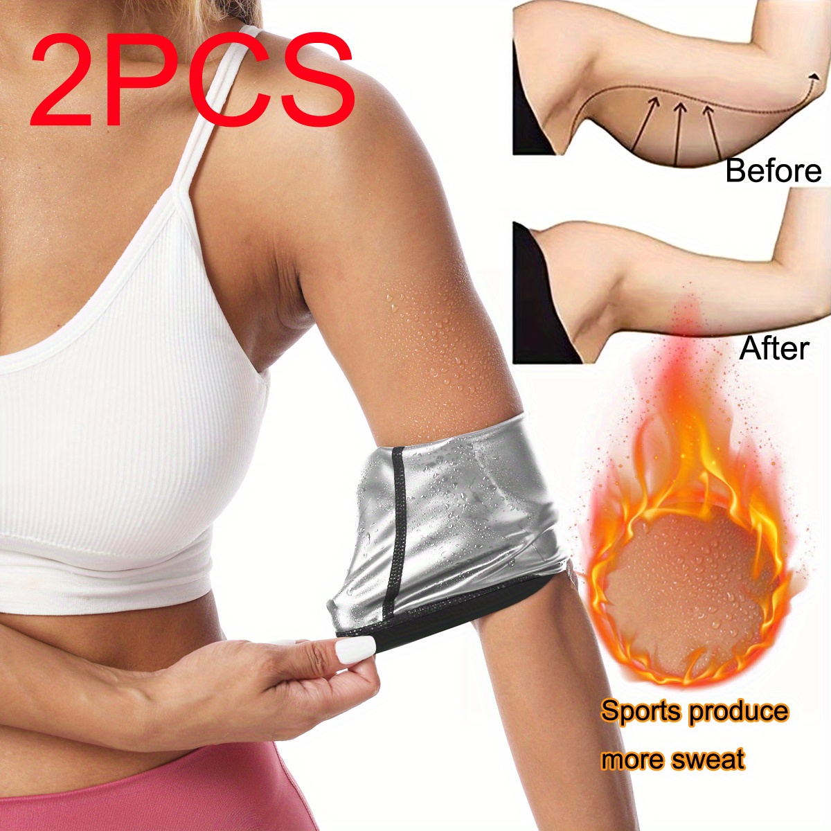 Slim Arm Trimmer Sauna Sweat Band For Women Fajas Brazos Neoprene Weight  Loss Workout Heat Fat Burner Arm Shaper Slimmer Trainer - AliExpress