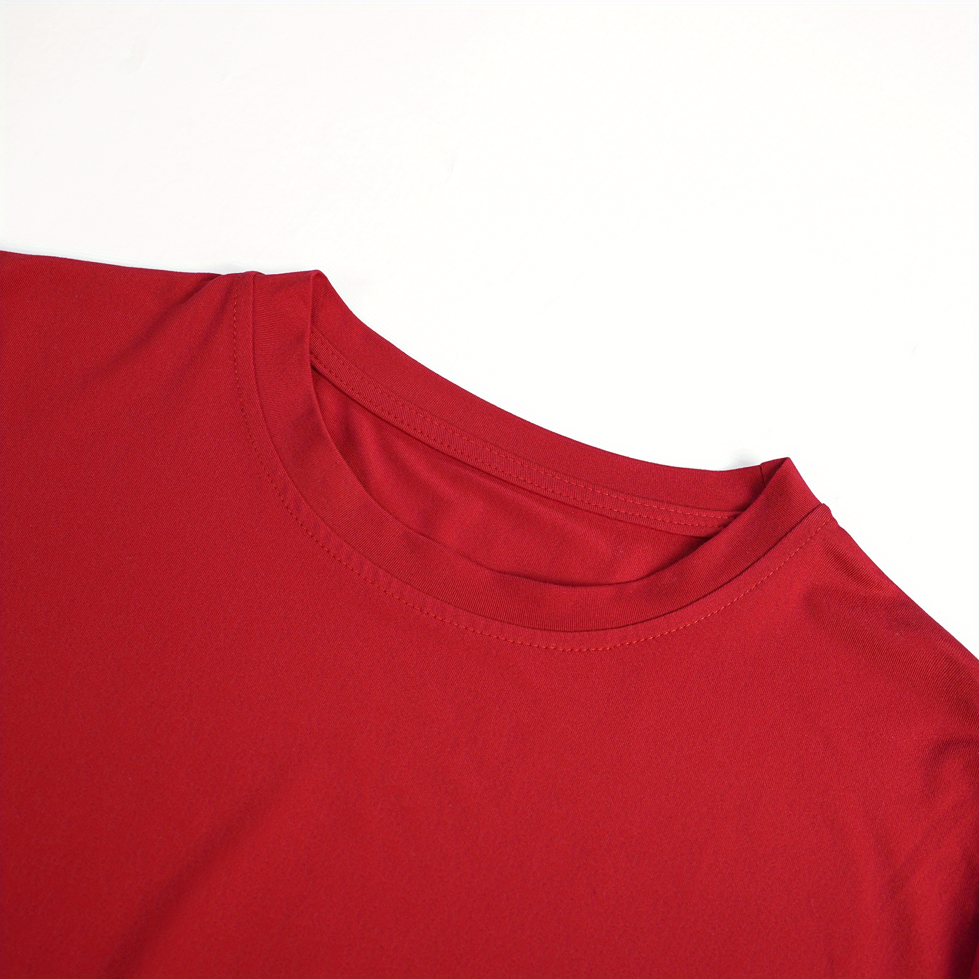 Women's Casual Solid Color Crew Neck Short Sleeve T-Shirt - Soft Breathable Fabric, Machine Washable, Versatile Everyday Top for Spring & Summer, Ladies T Shirts, Simple Design Tee, Smooth Texture Shirt, Summer Outfit, Comfortable Tee, Basic Tee, Summer Clothing